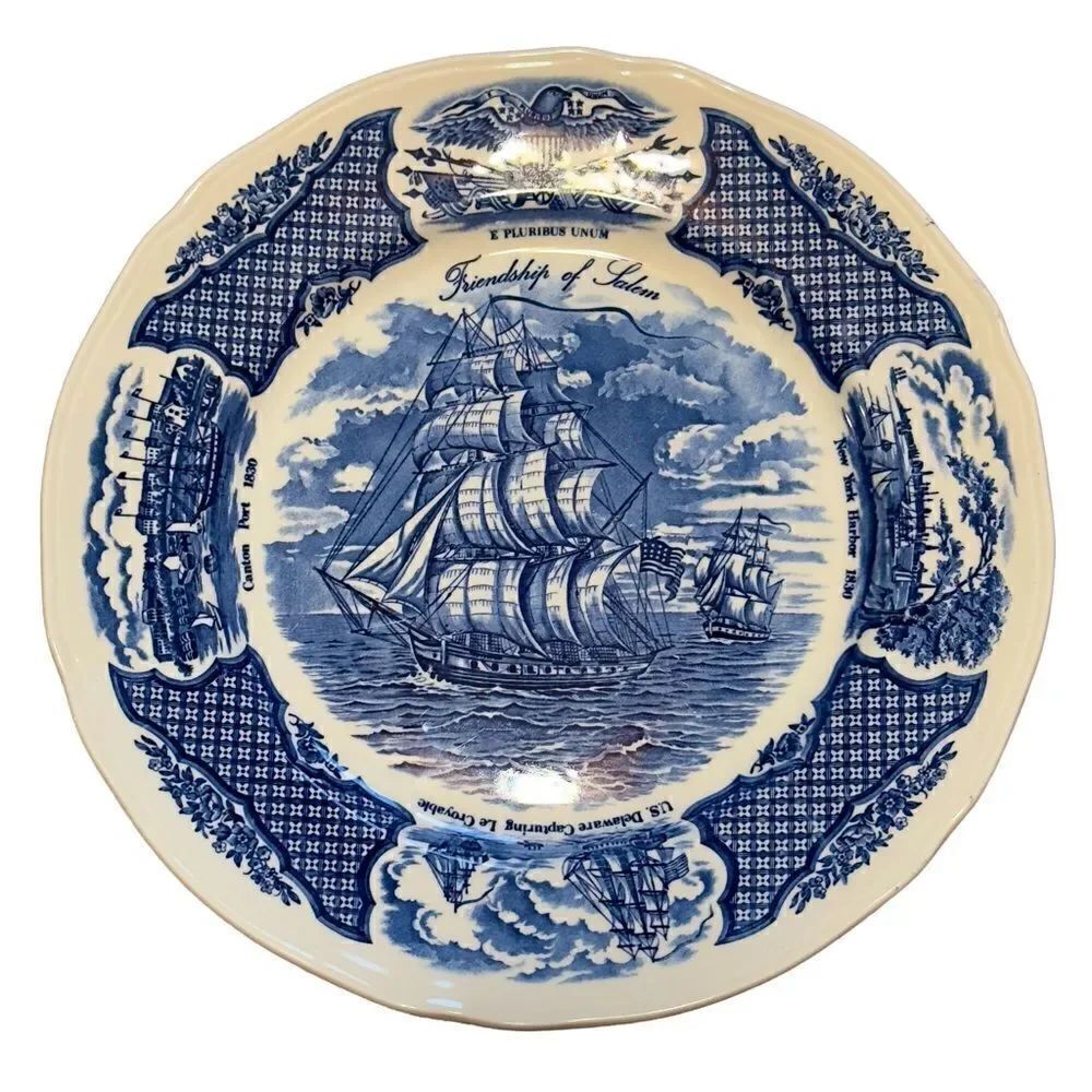 Alfred Meakin 1970’s Friendship of Salem Fair Winds Collectible Plate 10.5” #5
